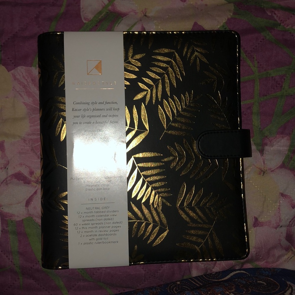 Faux leather planner